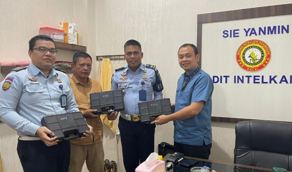 Rutan Kelas IIB Kota Agung Terima Bantuan Tiga Pucuk Senpi