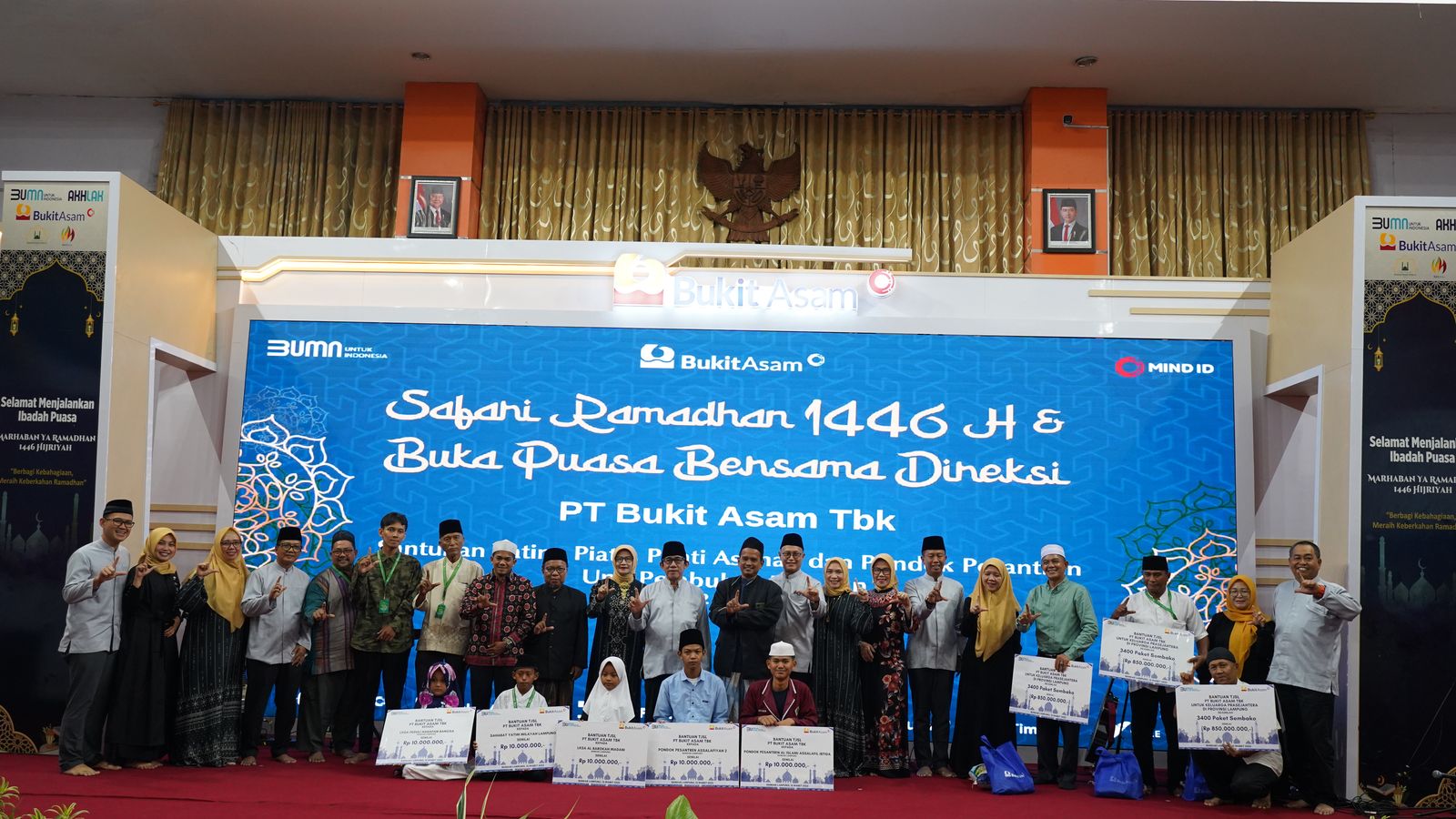 Ramadhan Berkah, PT Bukit Asam Bantu Masyarakat Pra Sejahtera di Lampung