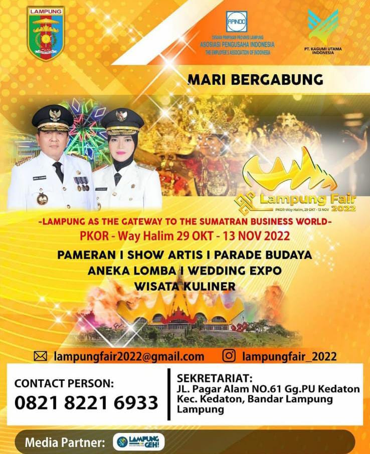 Ada Lampung Fair 2022, Pemprov Lampung Pastikan Kegiatan Inisiatif Apindo