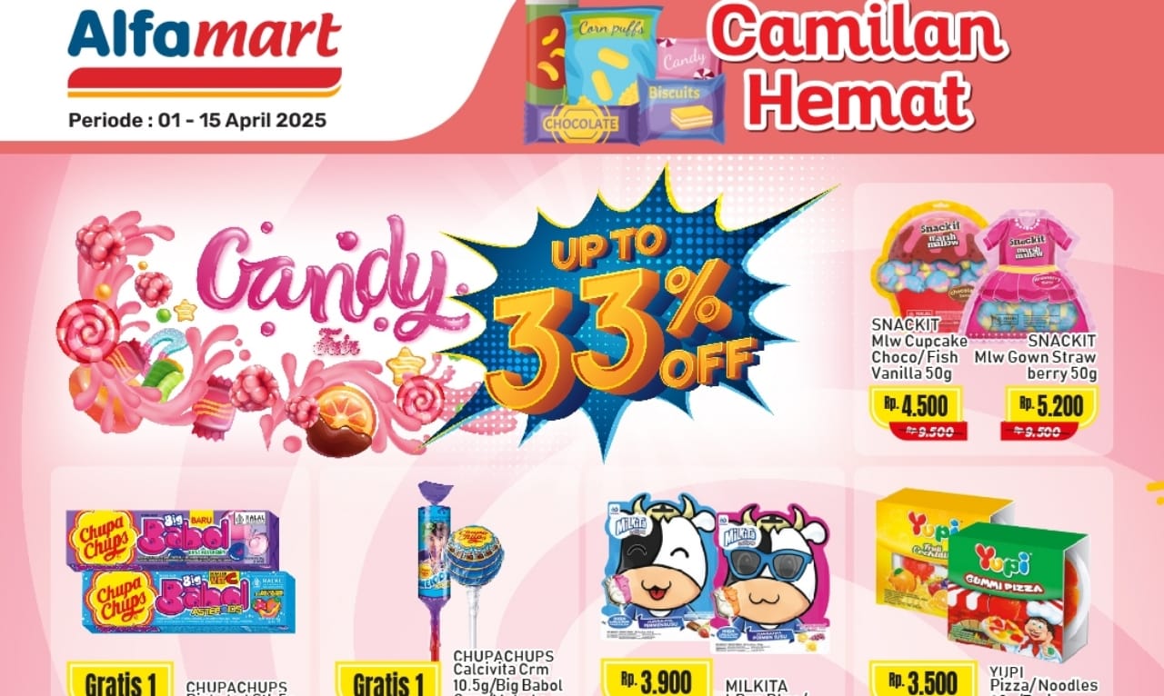 Jangan Lewatkan Promo Permen Dengan Diskon Hingga 33 Persen di Alfamart