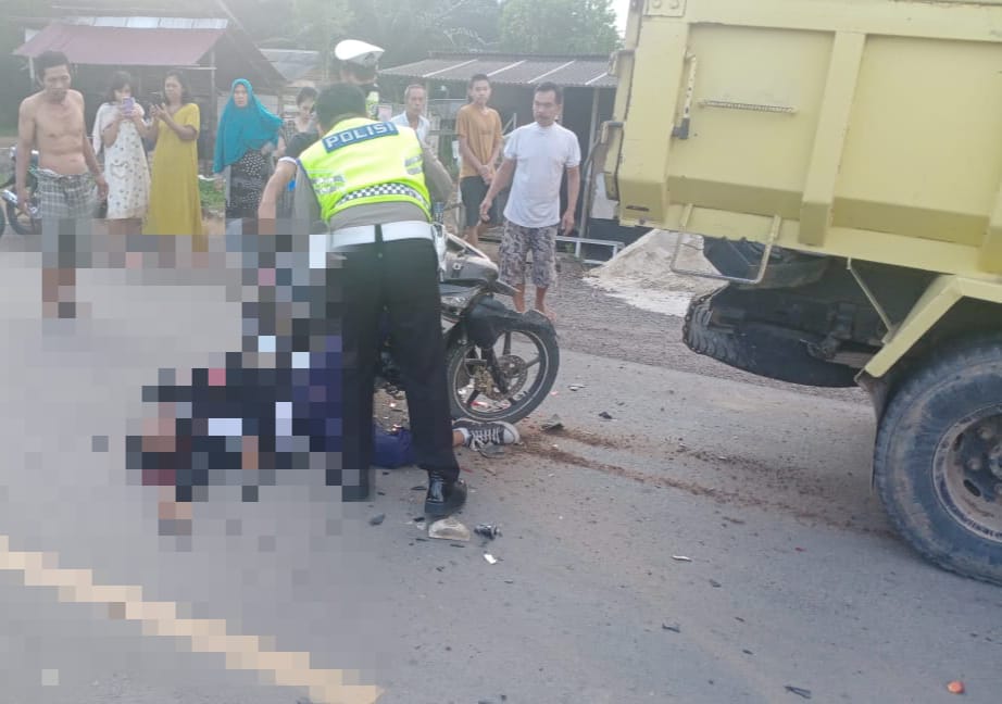 Dua Anak SMP di Mesuji Tabrak Bak Mobil, Satu Orang Tewas