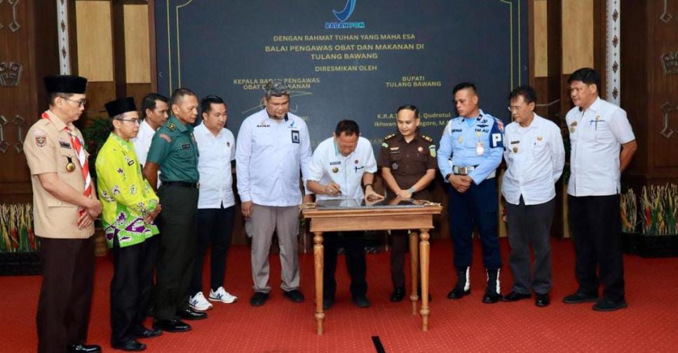 Loka POM Naik Kelas Jadi BPOM Tulang Bawang, Bupati Harap Permudah Pengawasan Obat dan Makanan