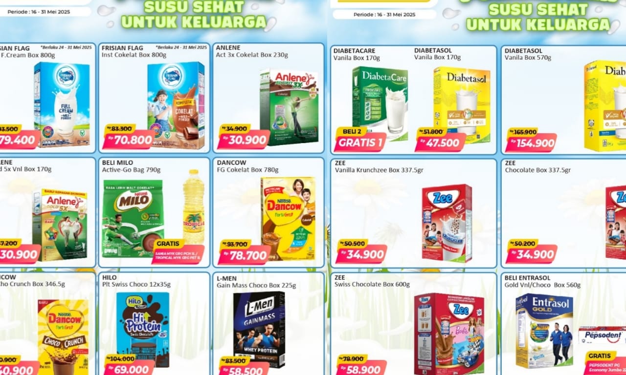 Powder Fair Alfamart, Diskon Belanja Murah Susu Bubuk Hingga 30 Persen, Cek Katalognya