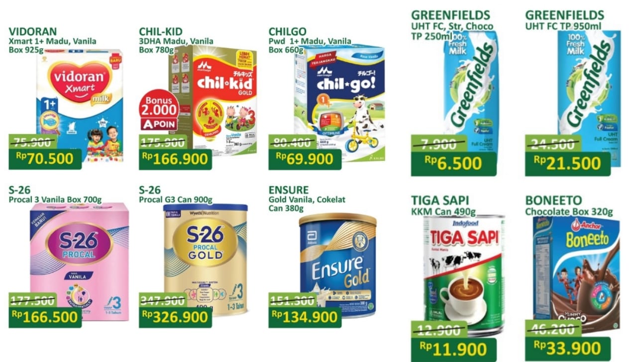 Promo JSM Alfamart Spesial Munggahan, Cek Katalog Produk Susu Dengan Harga Hemat