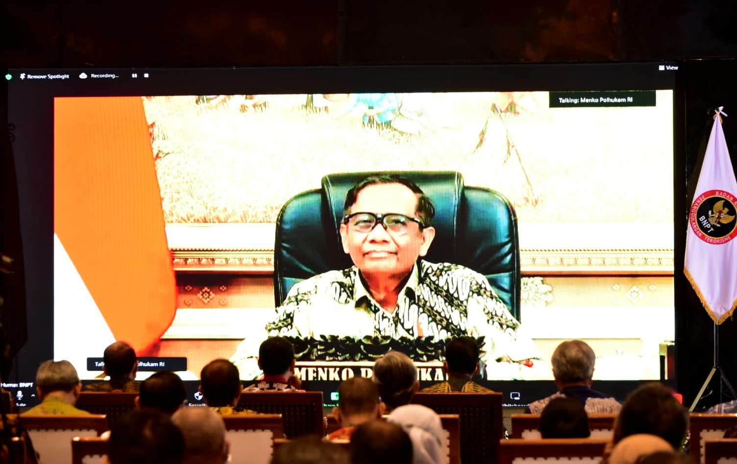 Presidential Lecture BNPT 2022, Tanggulangi Terorisme lewat Sinergisitas Elemen Bangsa