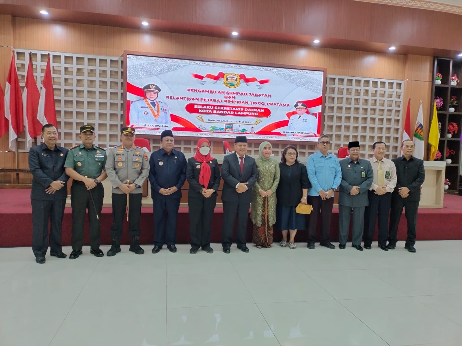 Pesan Wali Kota Bandar Lampung Usai Lantik Iwan Gunawan sebagai Sekda Kota
