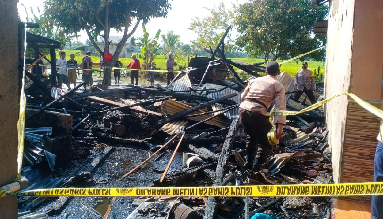 Kebakaran di Wonosobo, Rumah dan Motor Hangus