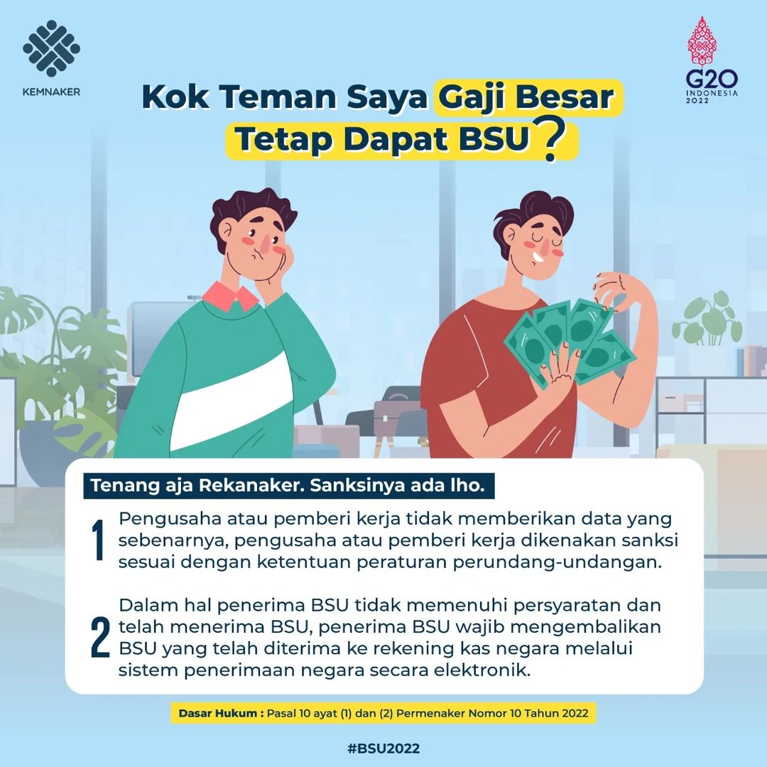 Gaji Besar Tetap Dapat BSU, Begini Penjelasan Kemnaker RI