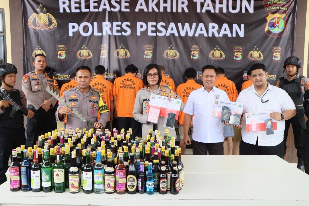 Angka Kriminalitas Tahun 2023 di Pesawaran Naik 74,4 persen