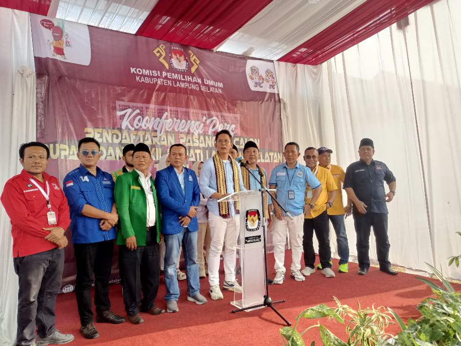 Didukung 12 Parpol, Egi-Syaiful Daftar sebagai Calon Bupati dan Wakil Bupati di Pilkada Lampung Selatan