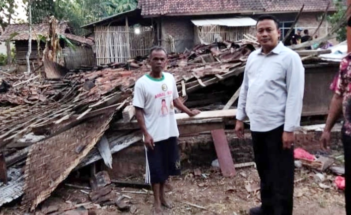 Korban Rumah Roboh Akibat Angin Kencang di Pringsewu Lampung Bakal Dapat Bantuan
