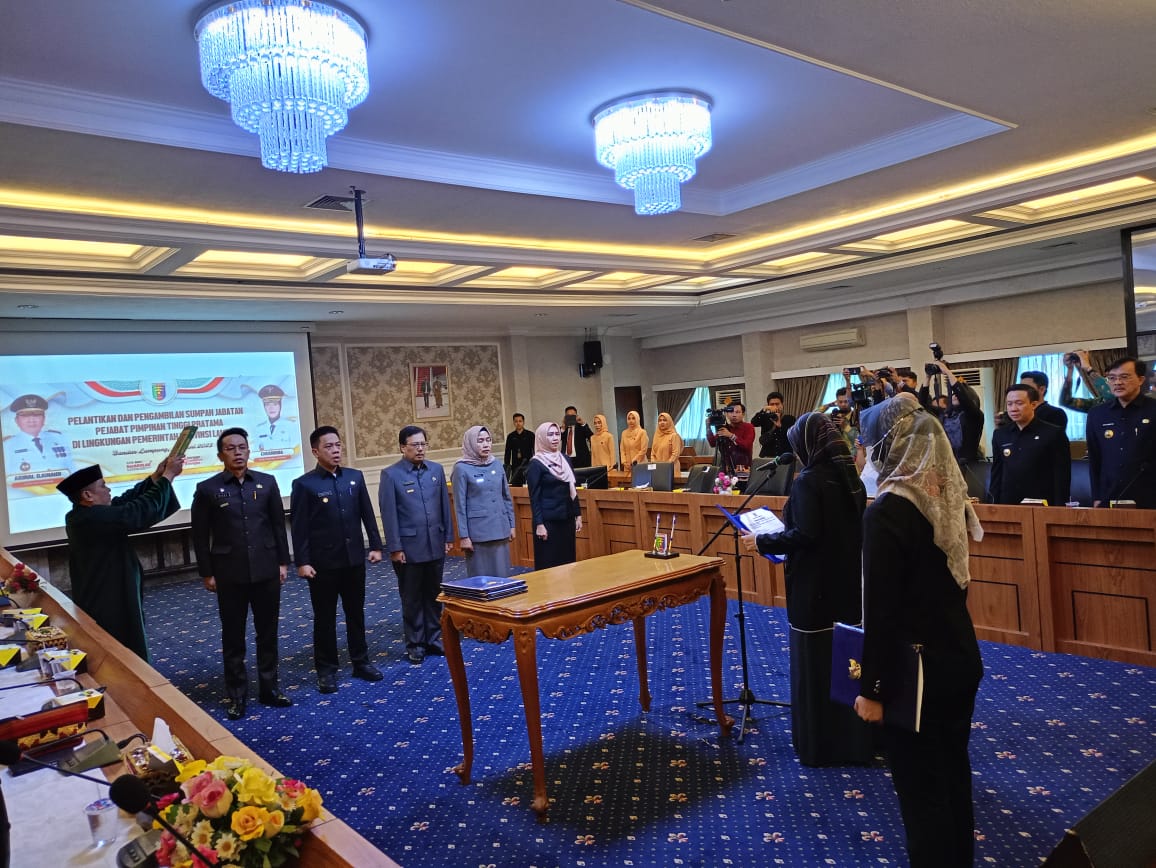 Selamat! Ini 6 Pemenang Hasil Seleksi Terbuka JPTP di Lingkungan Pemprov Lampung yang Resmi Dilantik