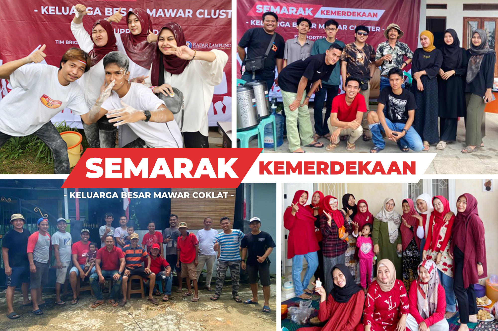 Semarak Kemerdekaan RI Ke-77, Keluarga Besar Mawar Coklat Gelar Berbagai Lomba