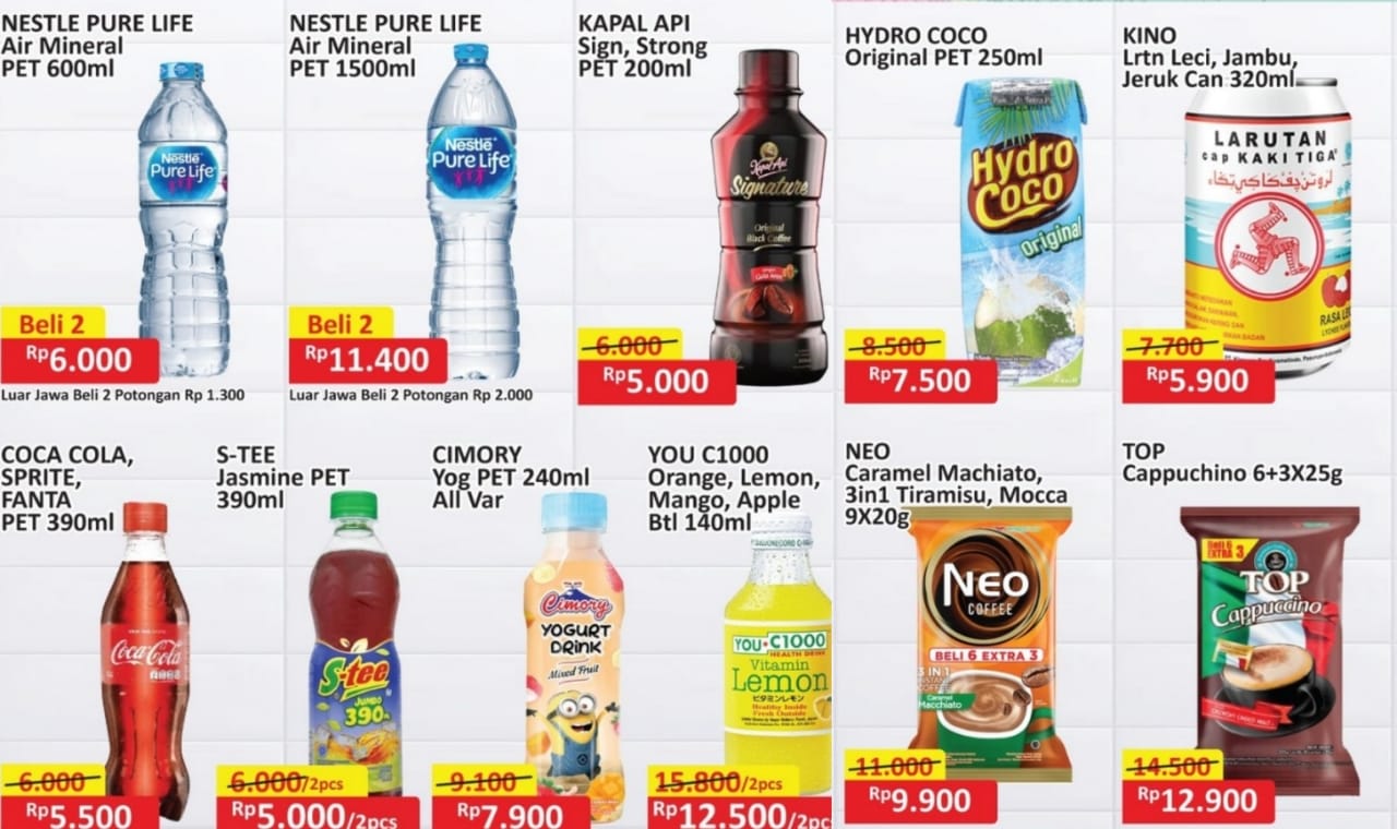 Promo Minuman Segar di Alfamart Agar Tidak Mengantuk Saat Perjalanan Mudik Lebaran 2025, Cek Katalog Produknya