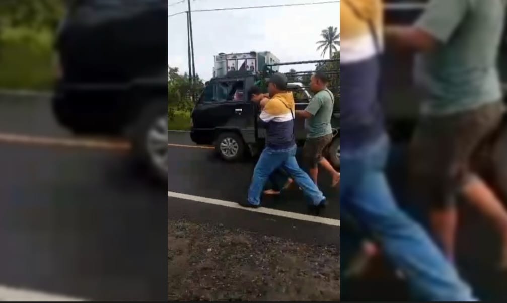Polsek Kota Agung Bersama Warga Tangkap Tersangka Jambret