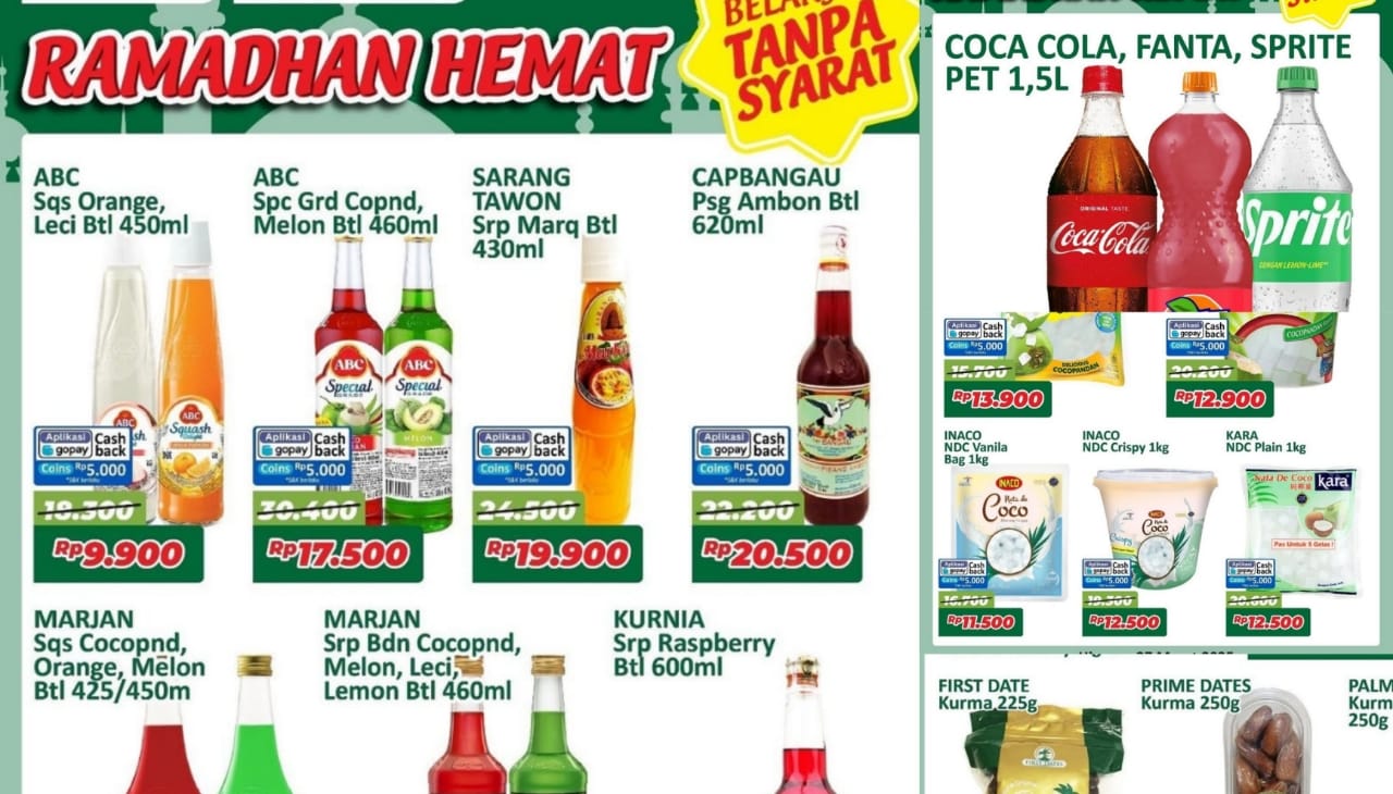 Hari Terakhir Promo Ramadhan Hemat di Alfamart Untuk Produk Sirup Hingga Kurma Pilihan