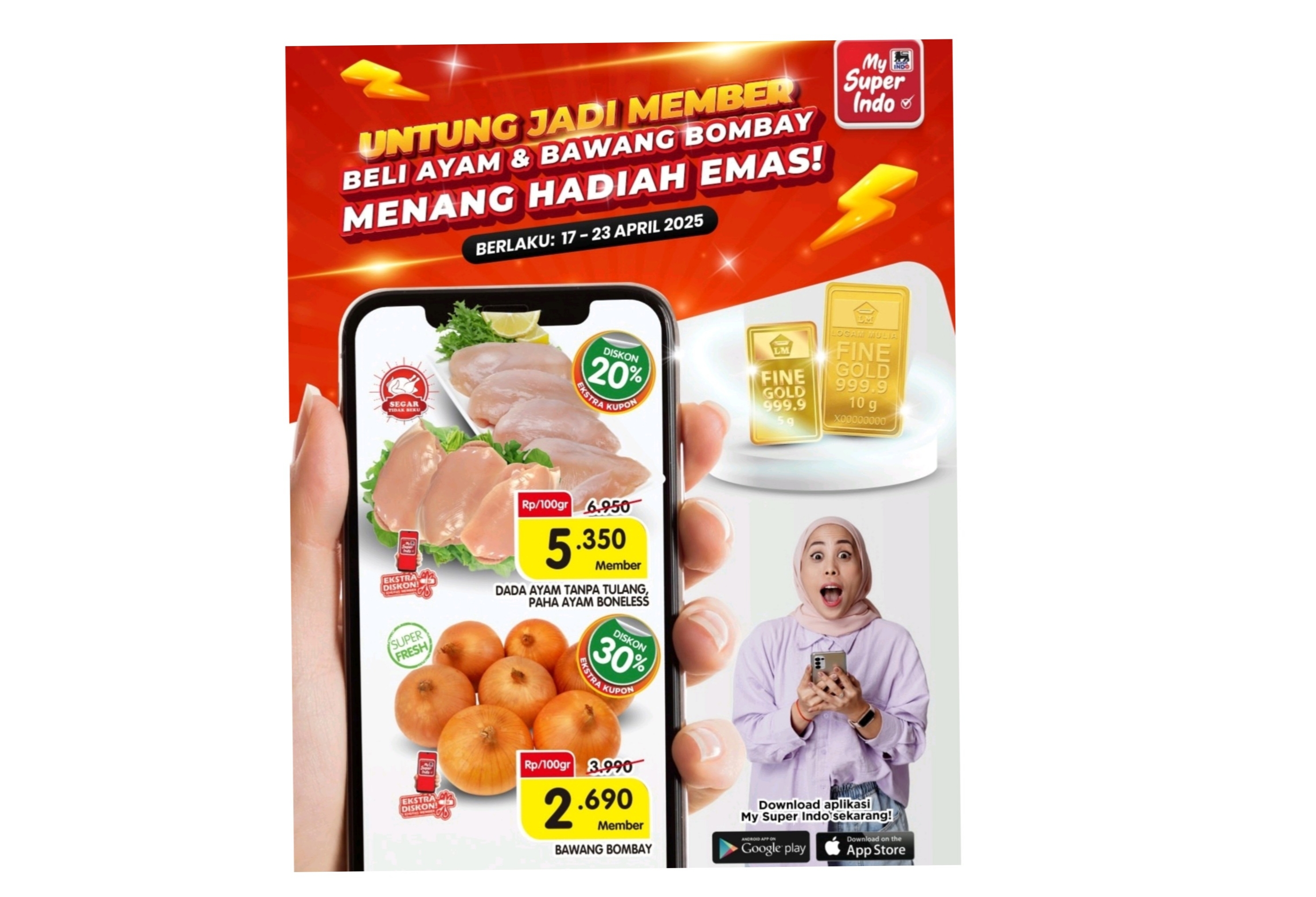 Untung Jadi Member Superindo, Belanja Hemat Bisa Dapat Hadiah Emas