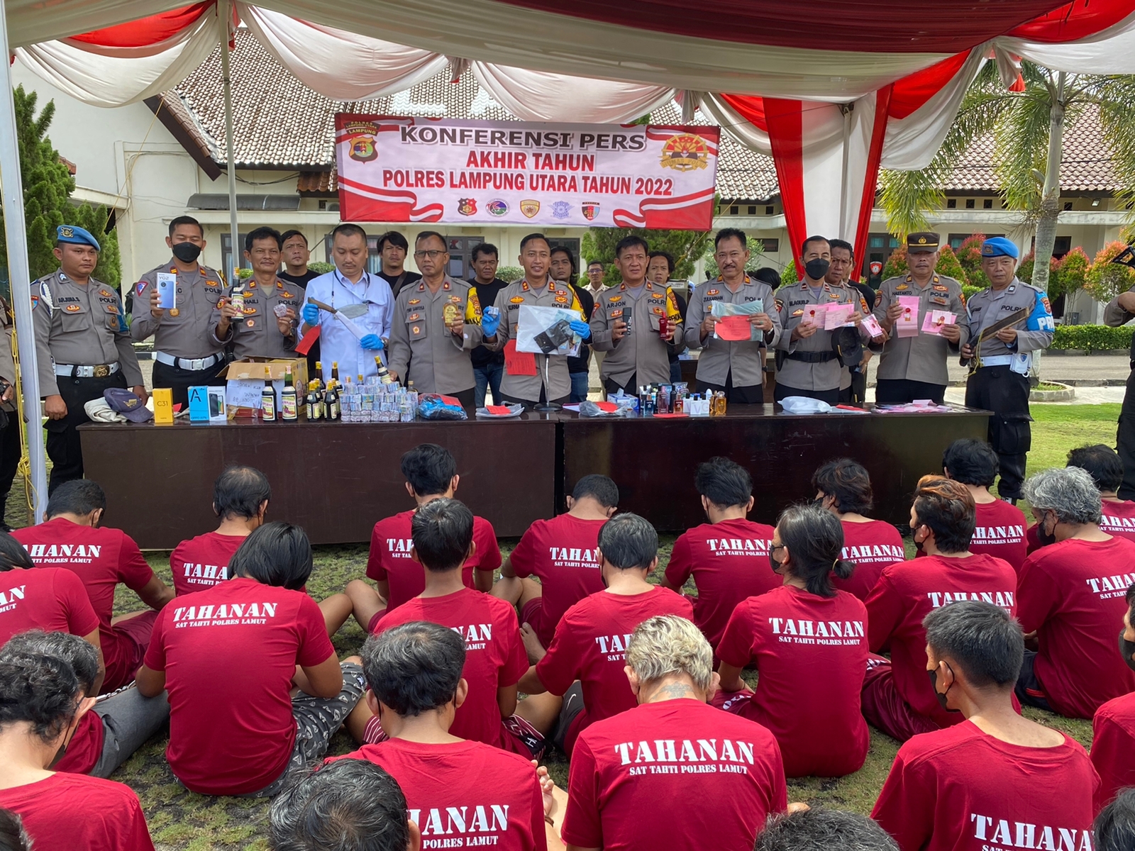 Sepanjang Tahun 2022, Polres Lampura Tangani 621 Kasus Tindak Kriminal