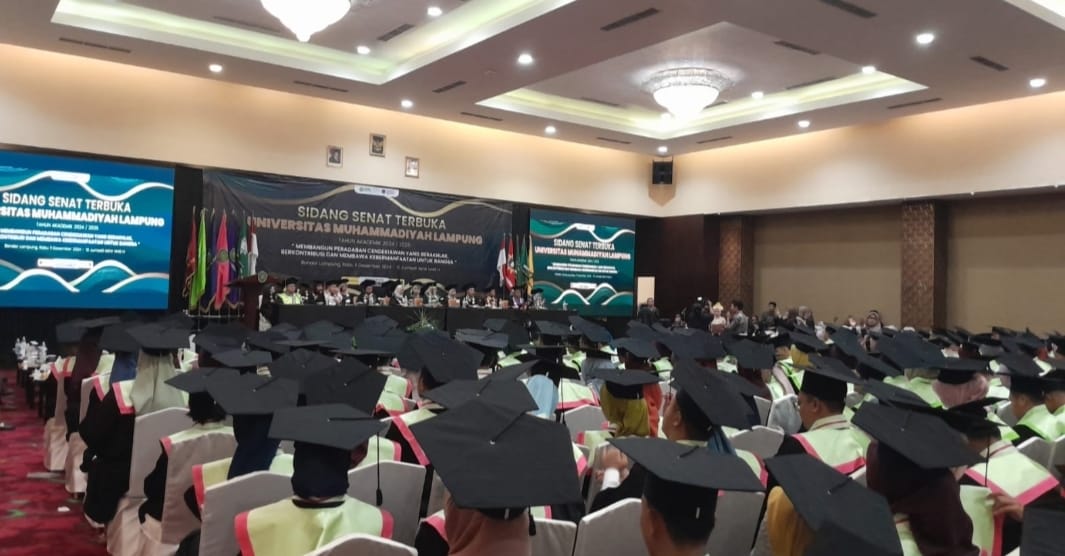 Momen Wisuda, Rektor Luncurkan logo baru Wisuda Universitas Muhammadiyah Lampung