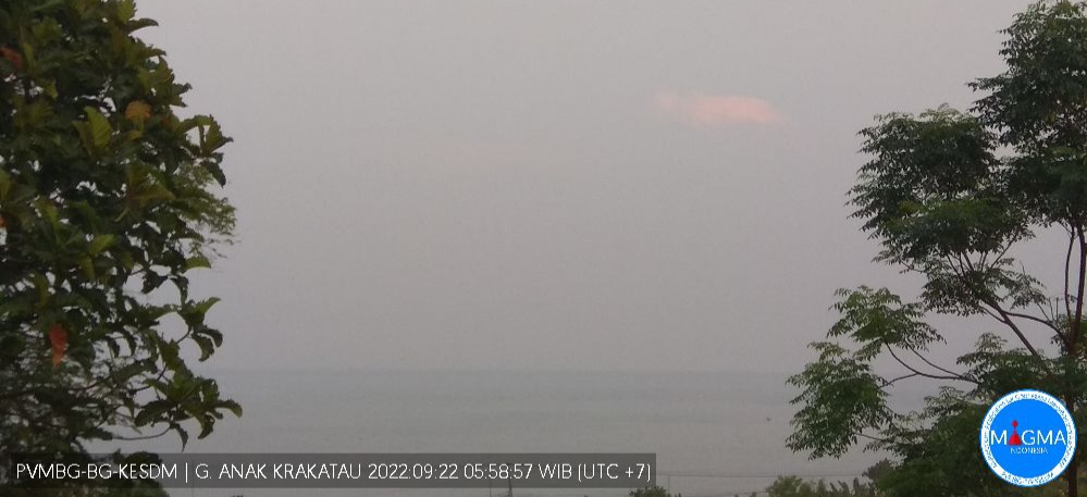 Kondisi Gunung Anak Krakatau : 2 Kali Alami Gempa pada Kamis 22 September 2022