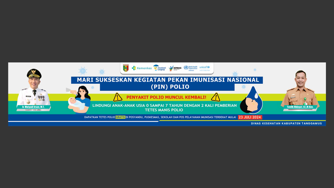 Imunisasi Polio di Tanggamus Lampung Sasar 91.260 Anak