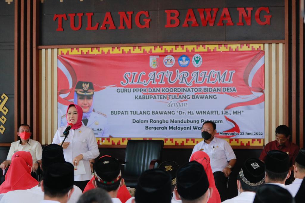 Kenang Tjahjo Kumolo, Bupati Tulang Bawang Winarti Bakal Terus Perjuangkan Honorer