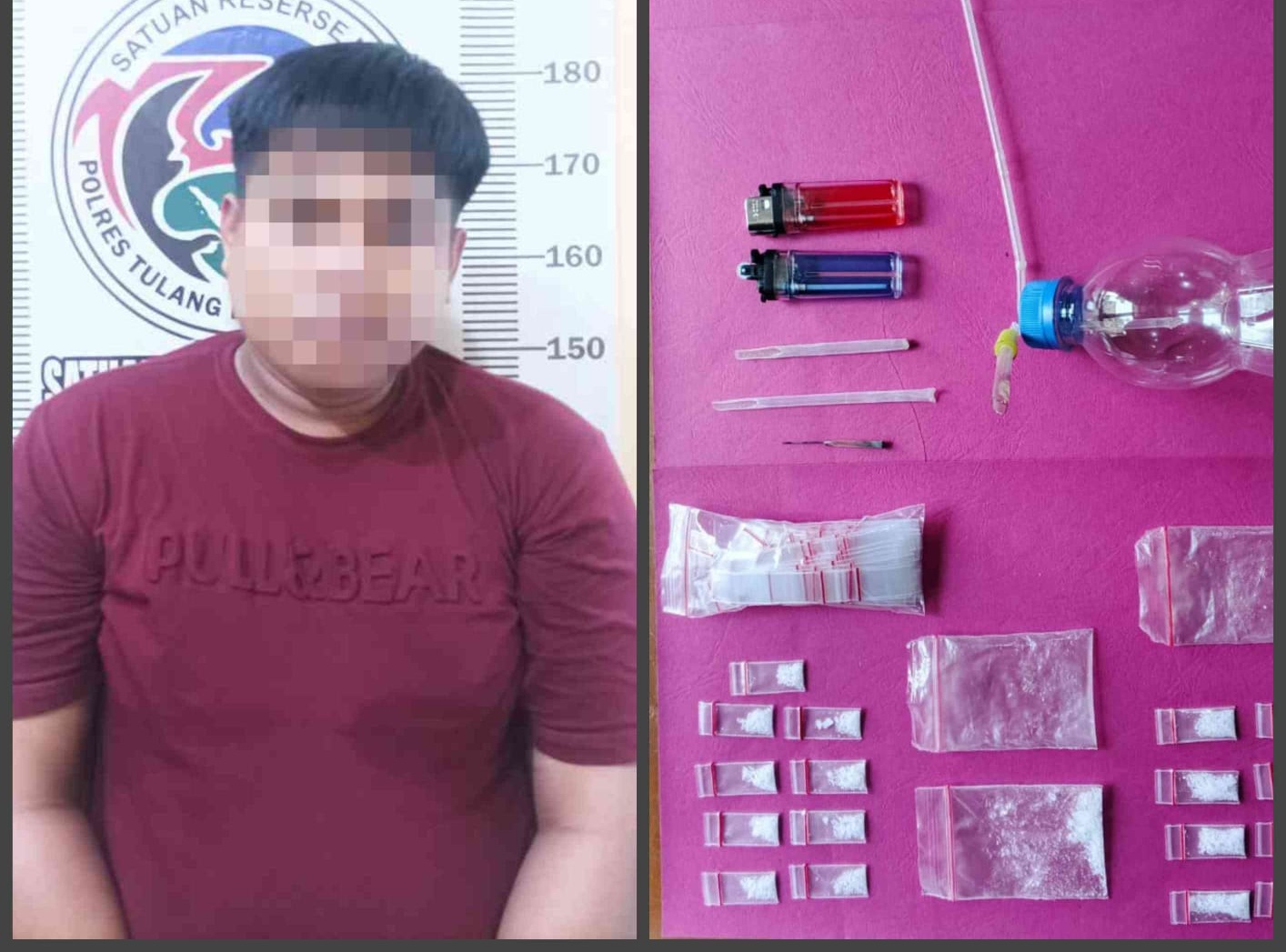 Jadi Bandar Narkoba, Seorang Pria Diringkus Unit Opsnal Satresnarkoba Polres Tubaba