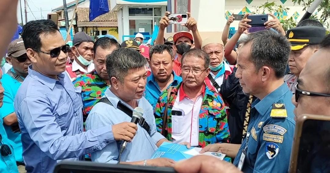 Tolak Wacana Revisi Permenhub Nomor 35, Buruh TKBM Panjang Lakukan Aksi Massa