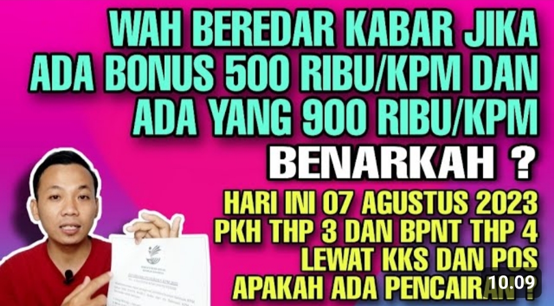 Info Penting! Ada Bonus 500 Ribu dan 900 Ribu untuk KPM Bansos, Cek Faktanya