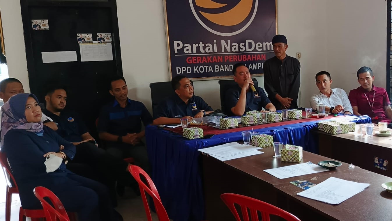 Dorong Fauzan Sibron Maju Pilwakot, Ketua DPD NasDem Bandar Lampung: Beliau Sudah Sangat Pantas!
