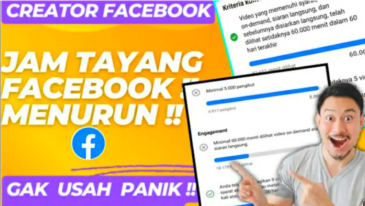 Konten Kreator Merapat! Ini Cara Agar Jam Tayang Tidak Turun saat Mengejar Monetisasi di Facebook Pro