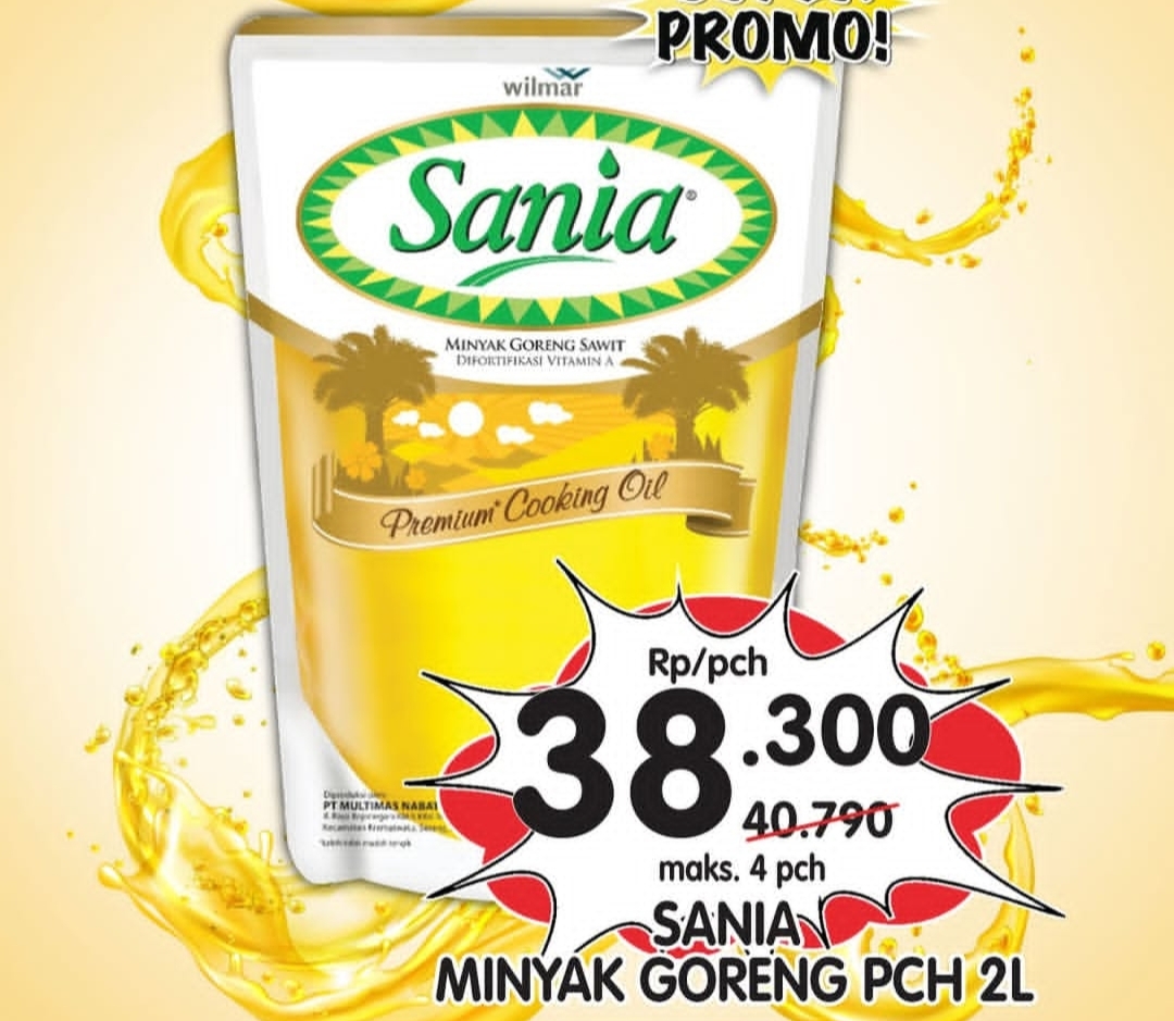 Promo Minyak Goreng Superindo 22-28 Mei 2025, Khusus Minyak Goreng Sania 2 Liter Rp 38.300 Terakhir Hari Ini