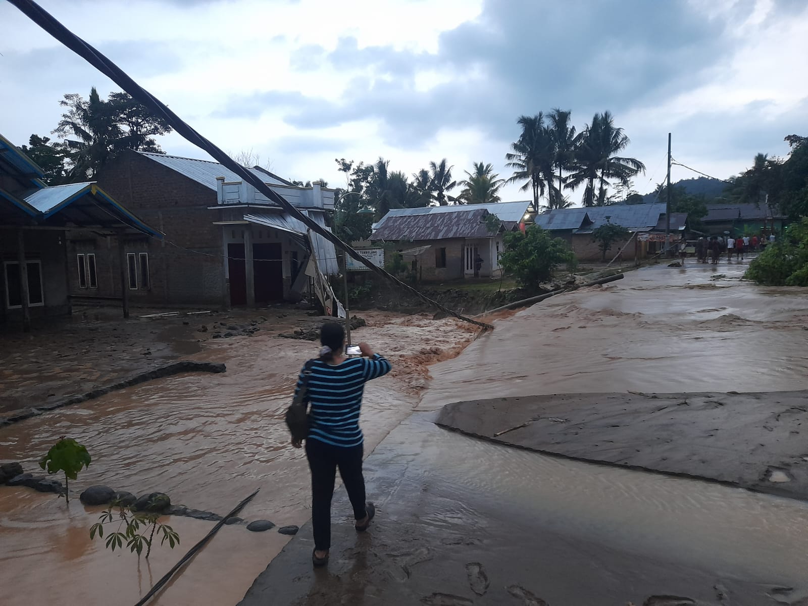 Banjir Melanda Sejumlah Wilayah di Kecamatan BNS Lampung Barat