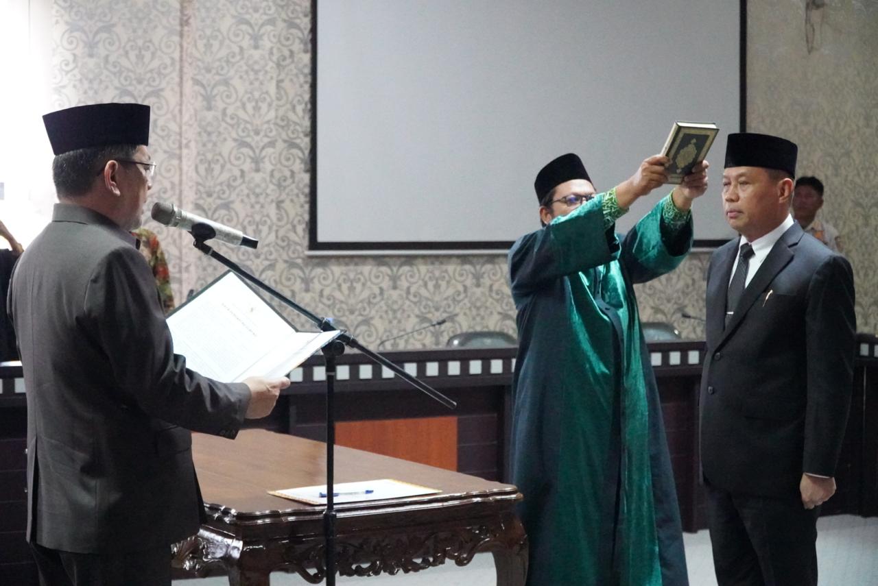 M. Firsada Lantik Perana Putra Jadi Penjabat Sekda Tubaba