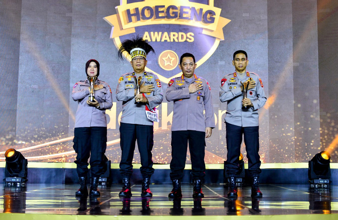 Kapolda Lampung Irjen Akhmad Wiyagus Raih Hoegeng Award Katagori Polisi Berintegritas