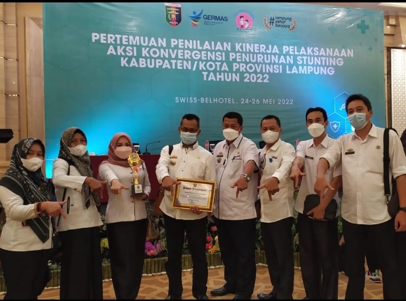 Tanggamus Raih Penghargaan Penurunan Stunting