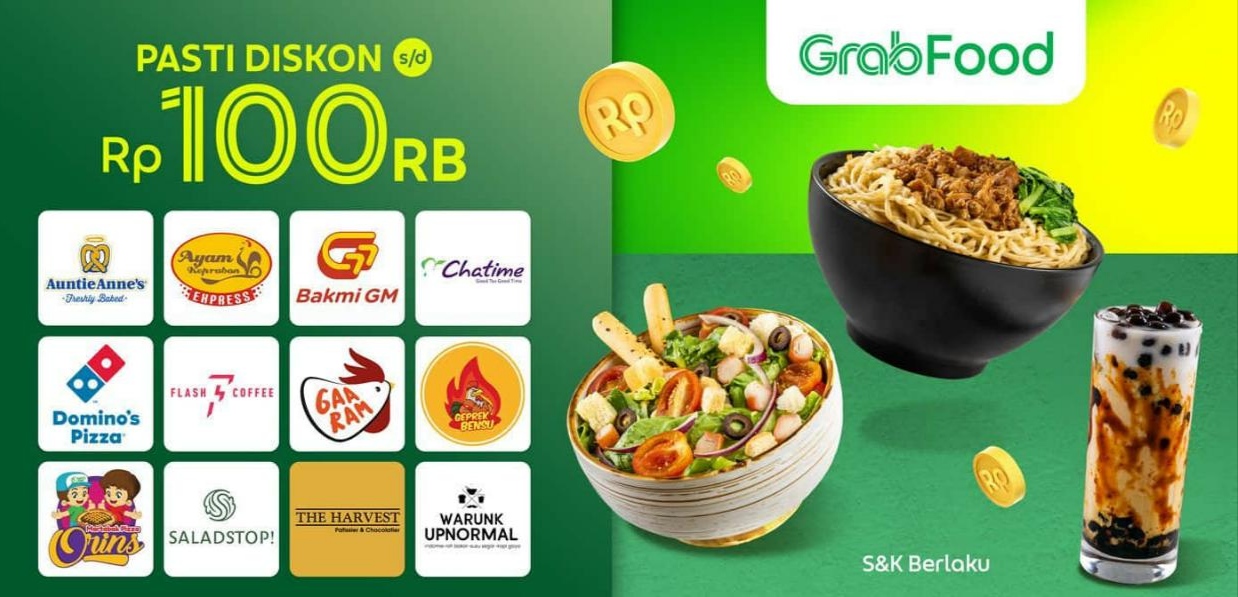 Kode Promo Grab Lampung Irit, 8 Juni 2023, Jajan Sepuasnya Pakai Voucher Diskon GrabFood