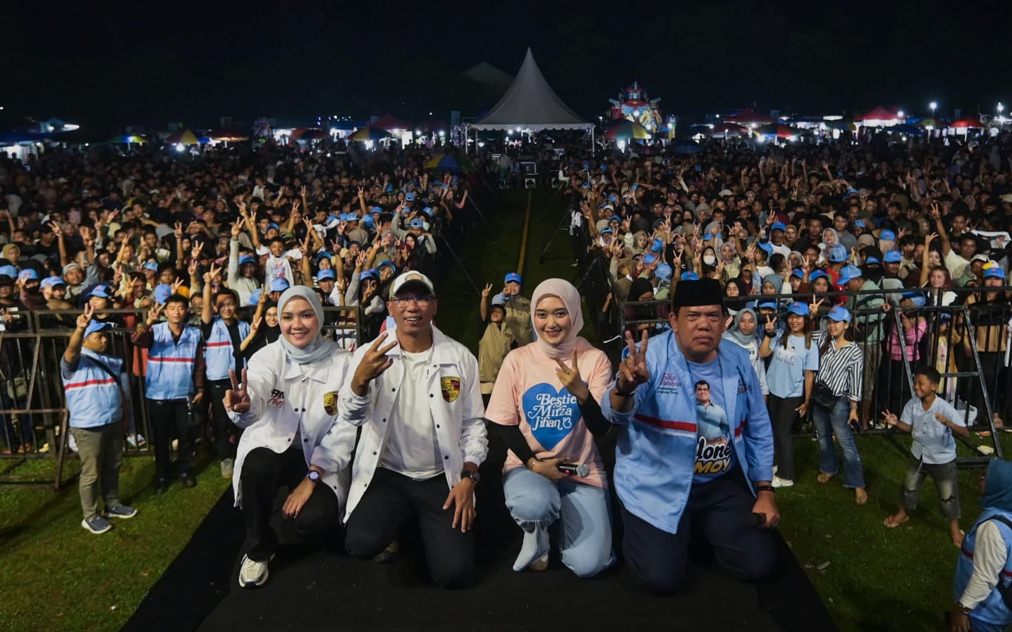 Konser Riang 2 Gembira, Mirza - Jihan Sebut Lampung Timur Salah Satu Prioritas Pembangunan