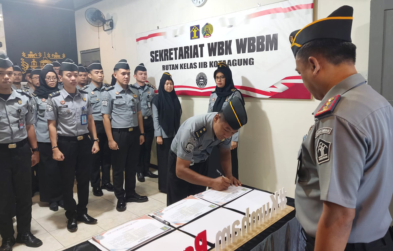 Rutan Kelas IIB Kota Agung Canangkan Zona Integritas Menuju WBK dan WBBM 2024