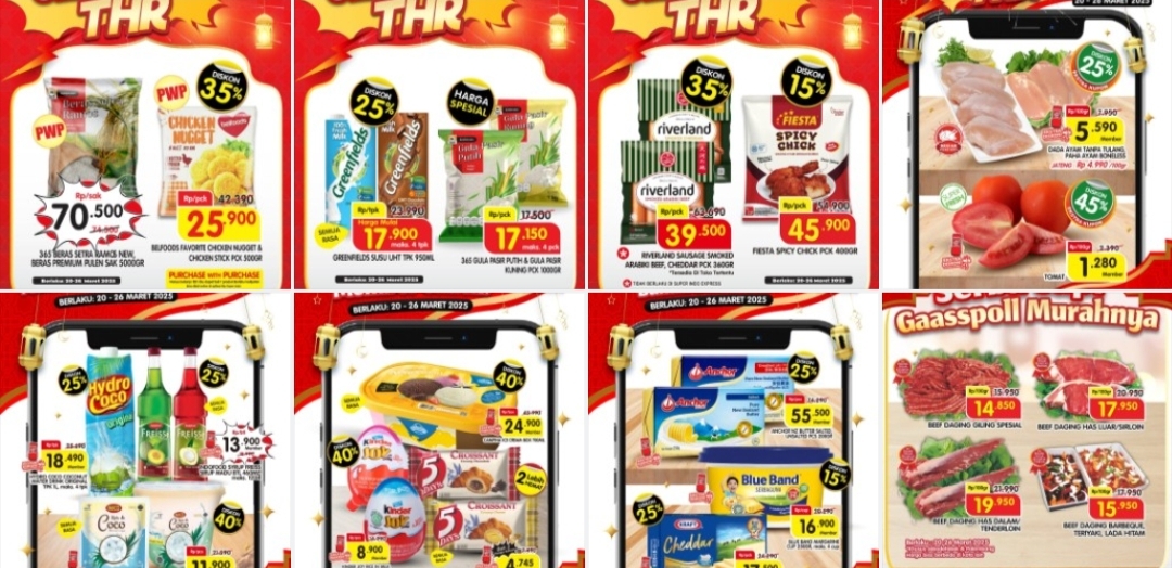 Gebrakan THR Superindo Sampai 26 Maret 2025, Diskon Beras Hingga Daging Sapi