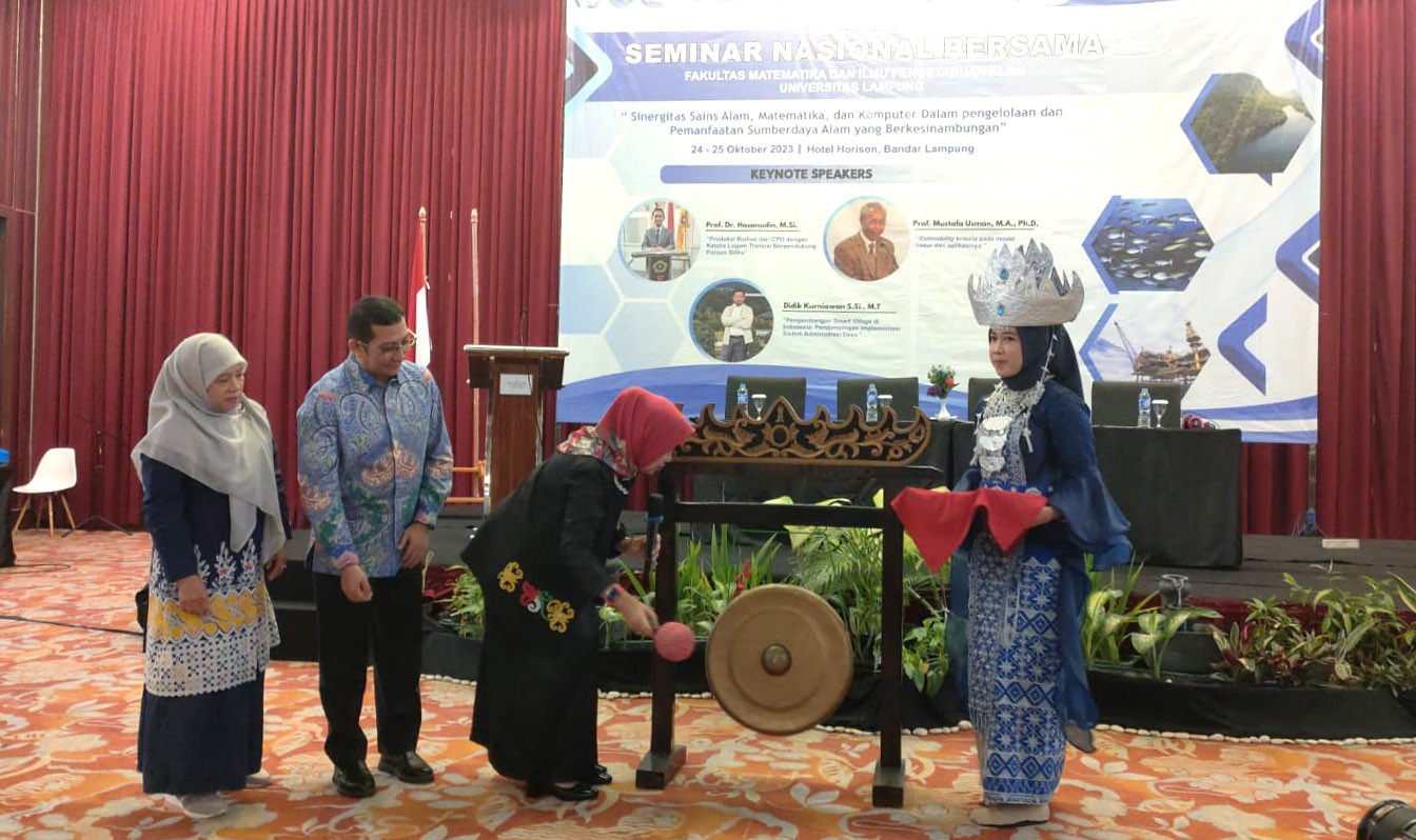 Seminar Nasional Bersama Fakultas MIPA Universitas Lampung, Sinergitas Sains Alam, Matematika dan Komputer