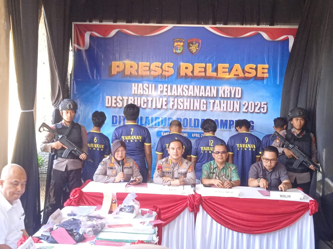 Tiga Bulan, Polairud Polda Lampung Tangkap 10 Pelaku Ilegal Fishing, Ungkap Modus Baru Libatkan Anak-anak