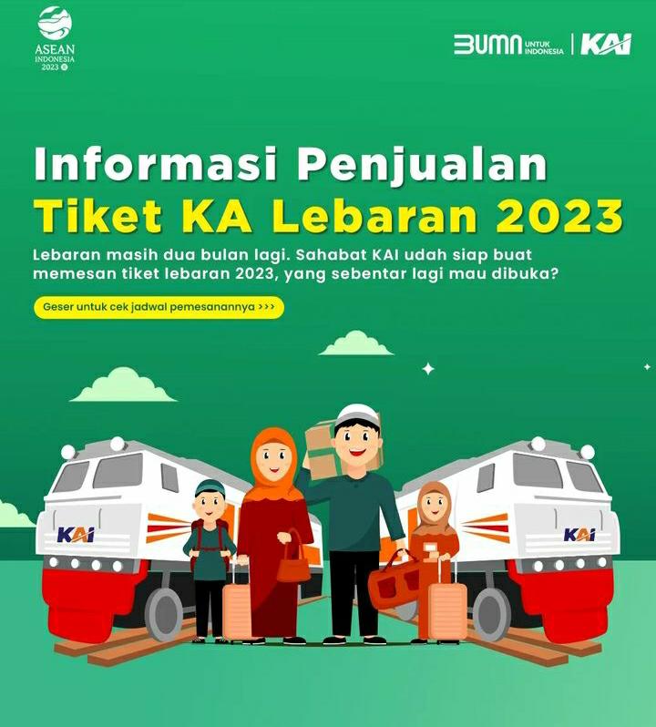 Terbaru! Begini Ketentuan Pemesanan Tiket Kereta Api Untuk Lebaran 2023
