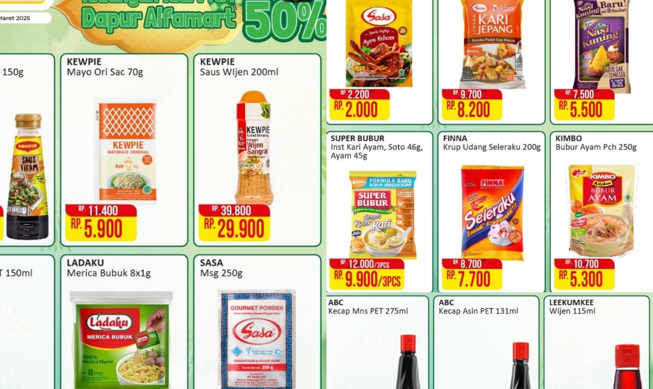 Persiapan Masak Lebaran 2025, Cek Promo Bumbu Dapur di Alfamart