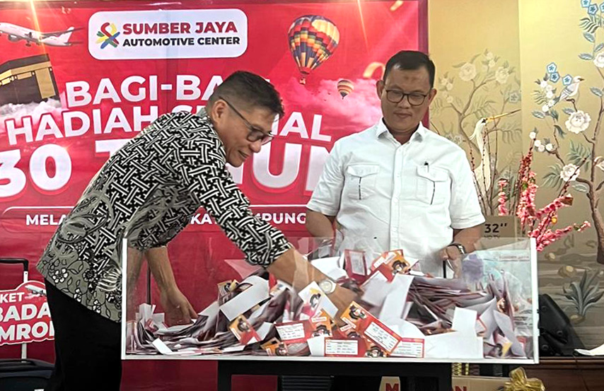 30 Tahun Sumber Jaya Automotive Center, Berbagi Hadiah Spesial untuk Pelanggan