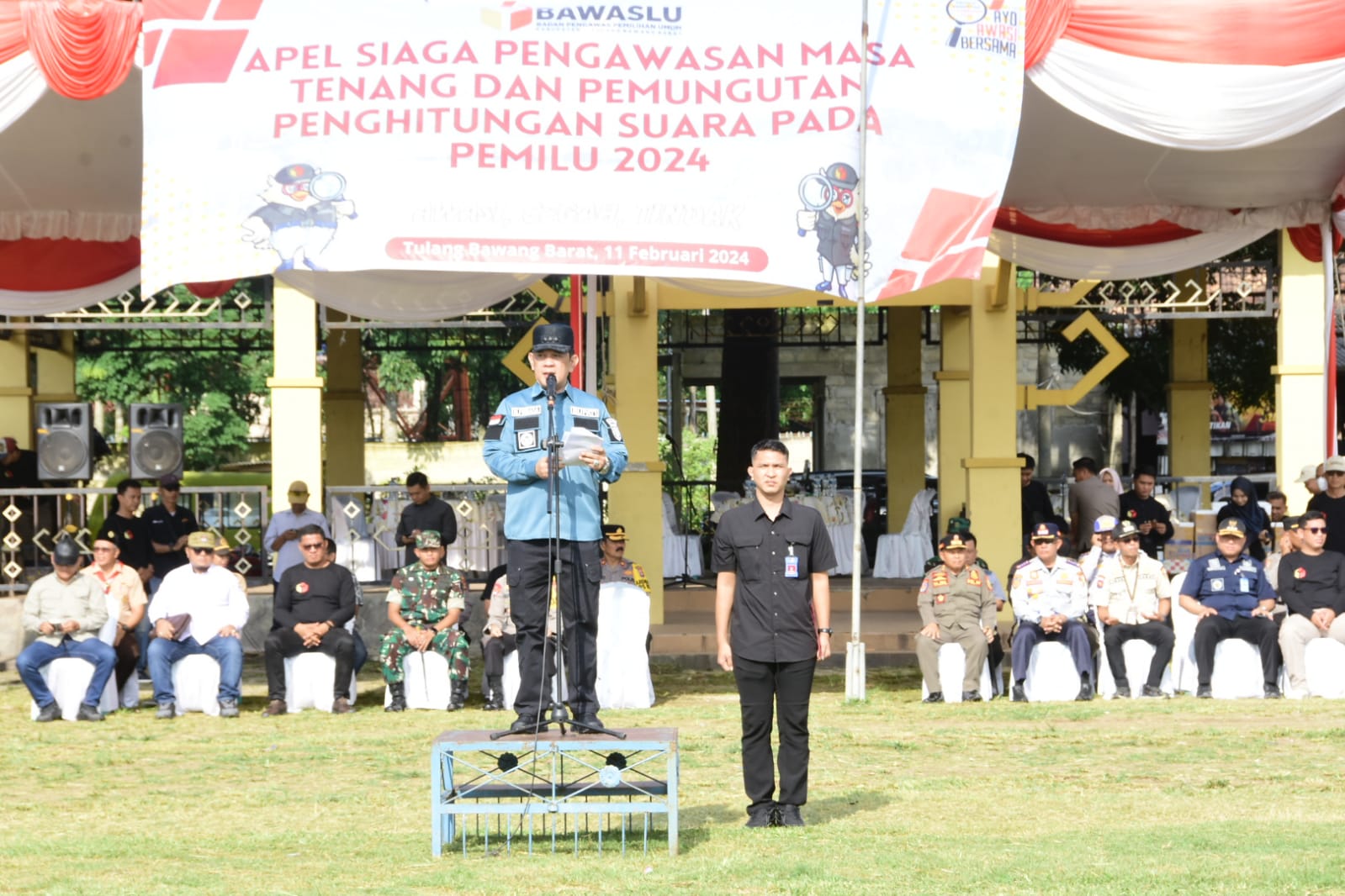 Pimpin Apel Siaga dan Pengawasan Masa Tenang Pemilu 2024, M. Firsada: Pemilu Bukan Ajang Untuk Konflik