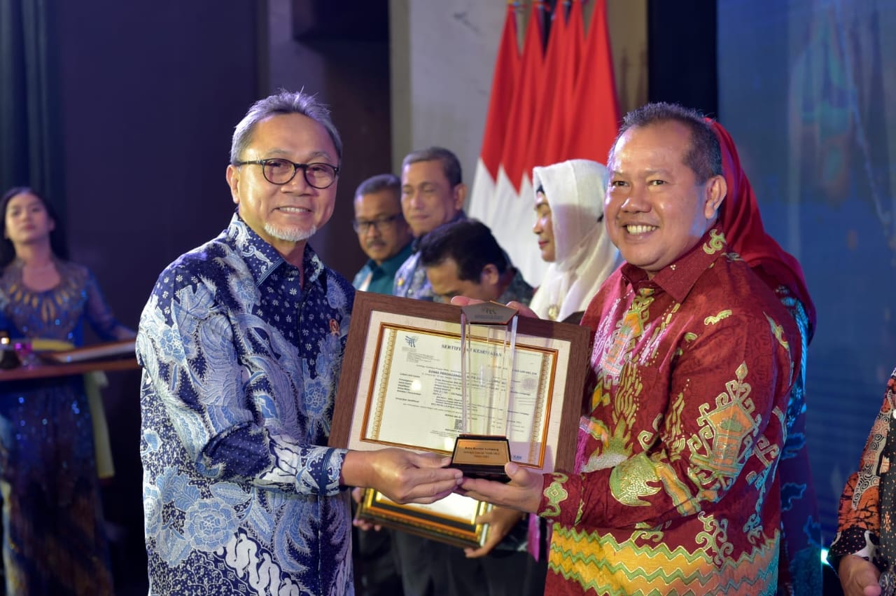Pemkot Bandar Lampung Raih Dua Penghargaan Dari Kemendag