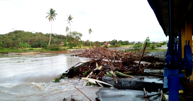 Puluhan Rumah Terendam, Satgas Penanggulangan Bencana Pringsewu Siaga