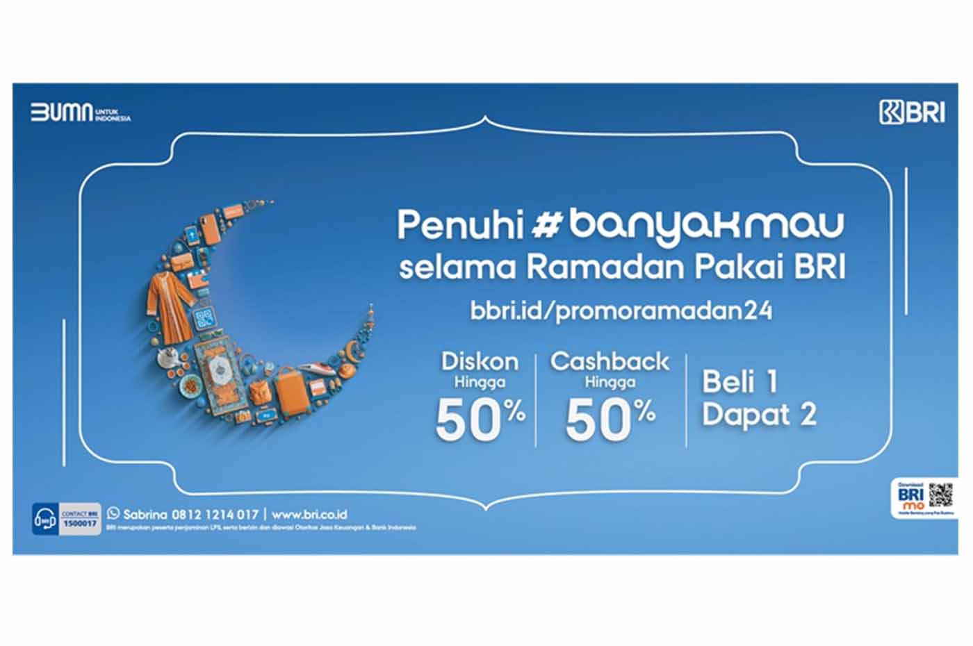 Promo Merchant BRI, Belanja Lebaran Lebih Hemat dan Mudah Lho!