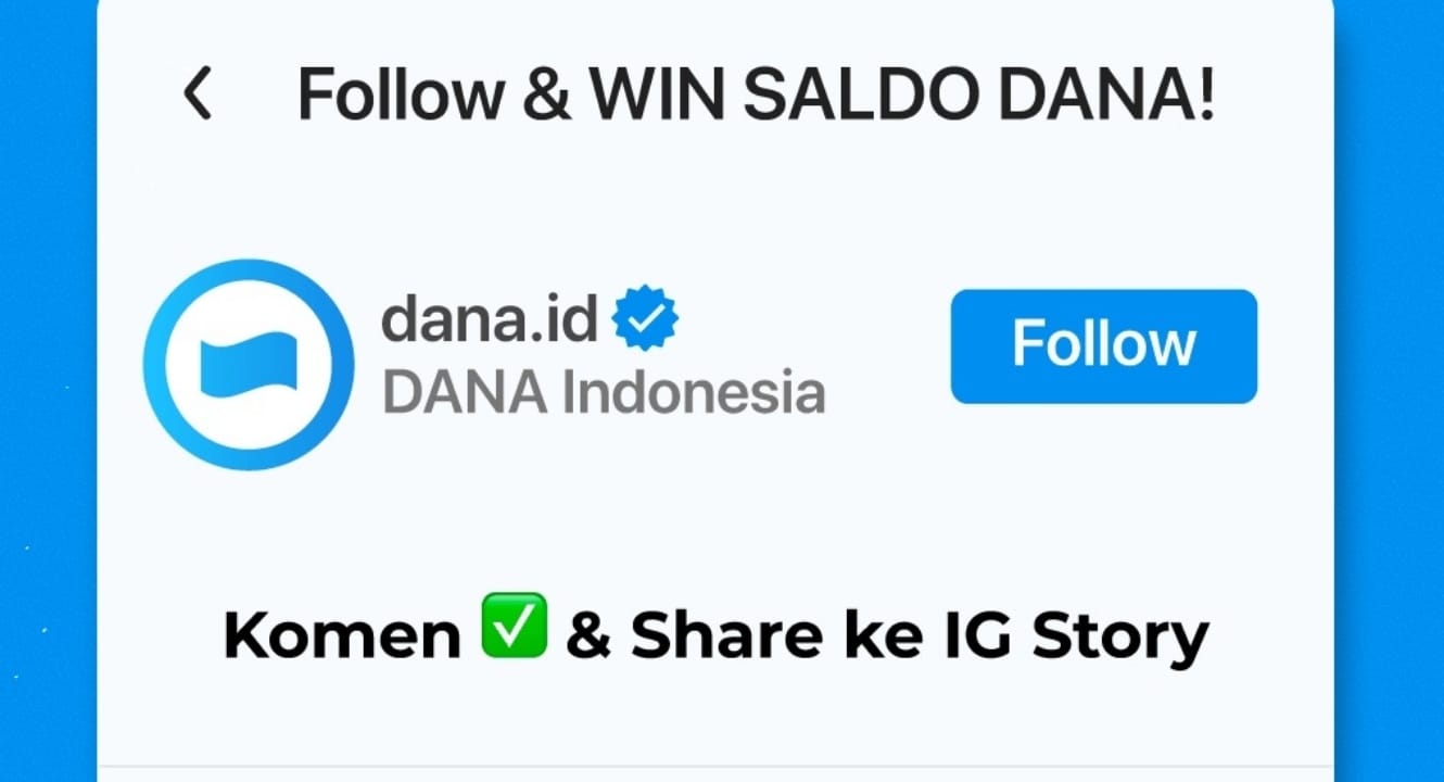 Kesempatan Dapat Saldo DANA Gratis Modal HP Hanya Hari Ini, Ikutan Event Giveaway Sekarang!